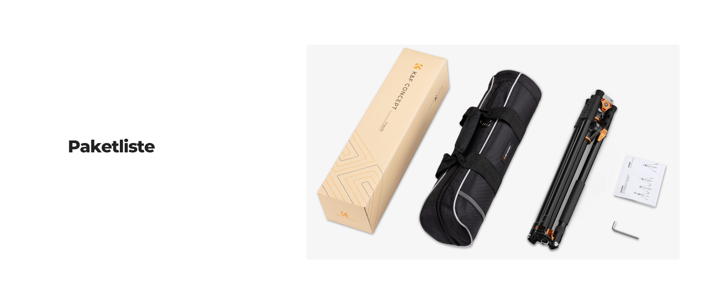 Штатив для камери K&F Concept T254A7+BH-28L, 231 см, професійний, з рідинною головкою