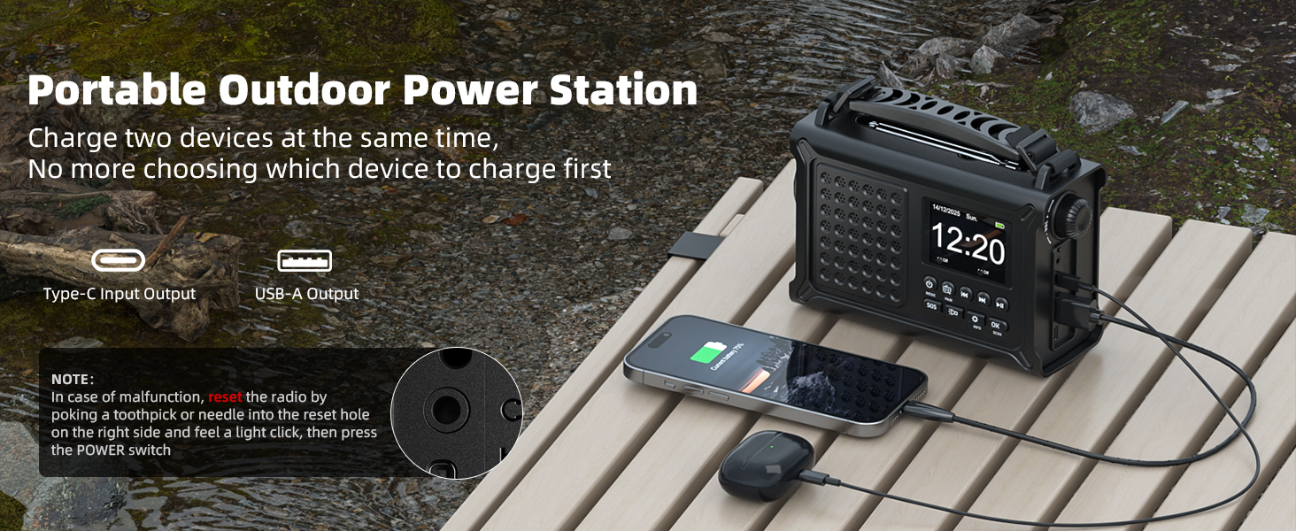 Радіо Kurbelradio на сонячній енергії та з ручним приводом | DAB/DAB+/UKW, Bluetooth 5.0 | Радіо для надзвичайних ситуацій з сонячною панеллю 8500 мм² та ручним приводом 650 мА | Портативне динамо-радіо з сонячною батареєю | Ліхтар та зарядний пристрій | Для кемпінгу та надзвичайних ситуацій, чорне