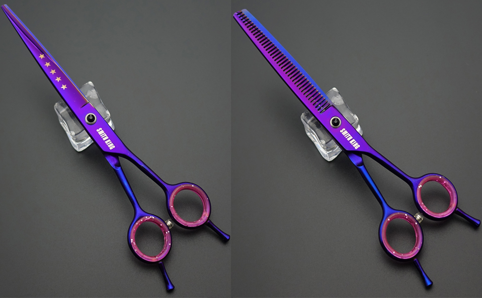 Професійний набір ножиць для грумінгу собак 7.0 дюймів (4 предмети + гребінець)