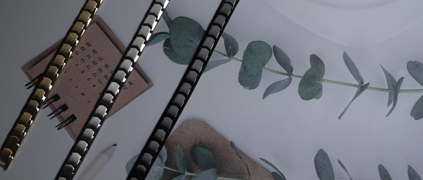 Чоловічий магнітний браслет TITAN, дворядний, знівелює статичну електрику (срібний магнітний браслет)