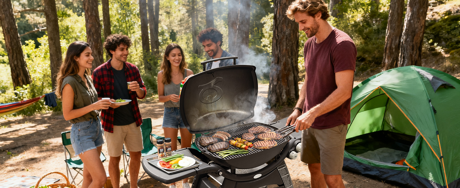 Решітка для гриля Weber Q300, Q320, Q3000, Q3100, Q3200 Onlyfire - чавун, заміна 7646 (2 шт.)