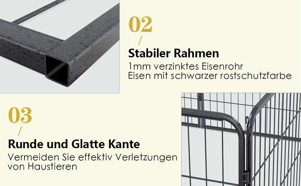 Металевий вольєр для цуценят та собак, забіг з 12 секцій, висота 60 см