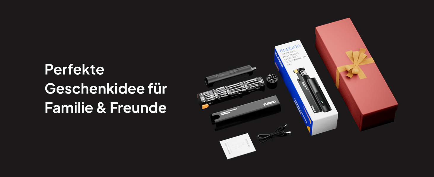 ELEGOO Електричний набір викруток: 33 біти, прецизійний інструмент для 3D-принтерів та ремонту електроніки