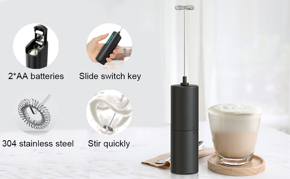 Електричний пінозбивач для молока Lamkrtlp: для капучино, лате, гарячого шоколаду