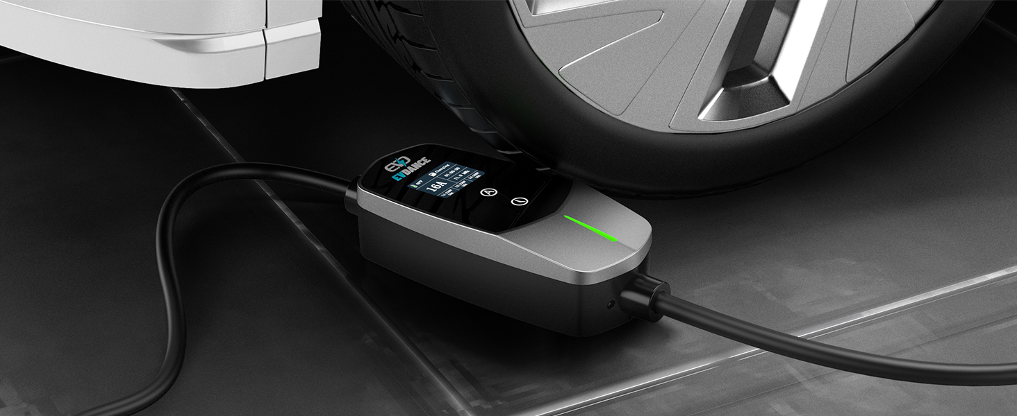 Кабель для зарядки електромобіля Type 2 - Schuko, 3.68 кВт, 6.1 м, 6-16A, для електромобілів та гібридів (PHEV/EV)