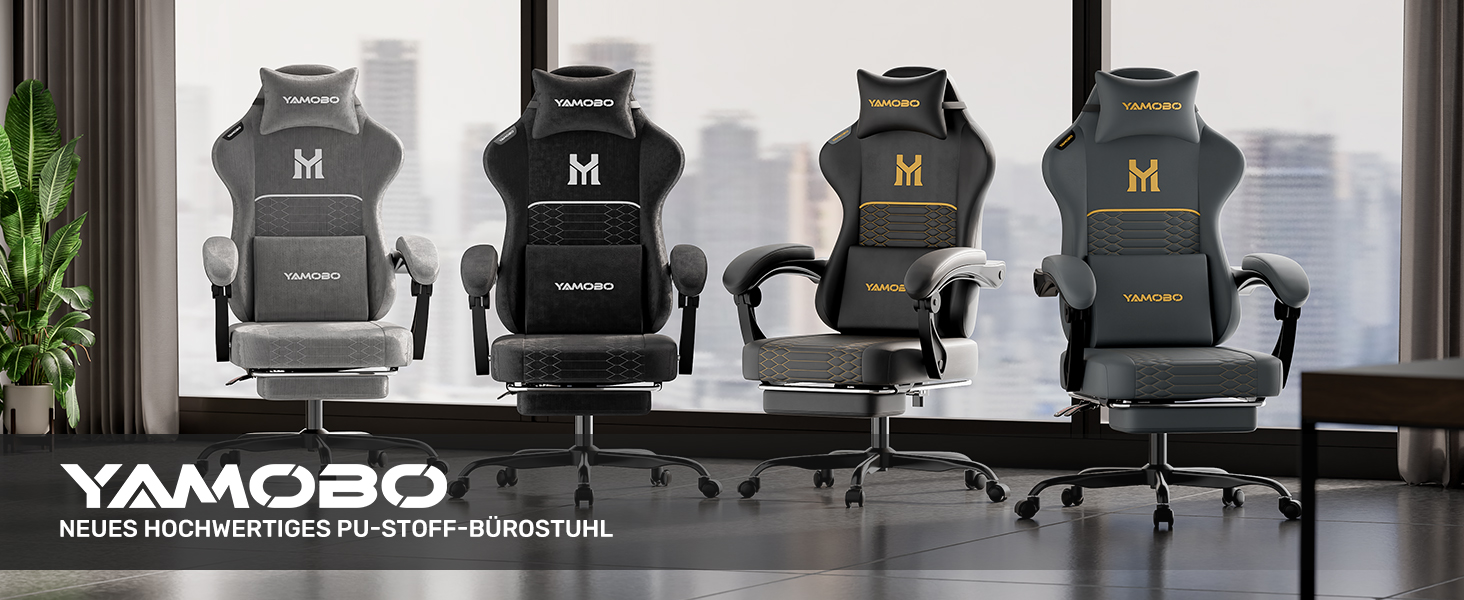 Геймерське крісло Ergonomisch з підлокітниками, підставкою для ніг, подушкою для попереку та голови, регульованою висотою, оббивка PU, сірий колір P-grey