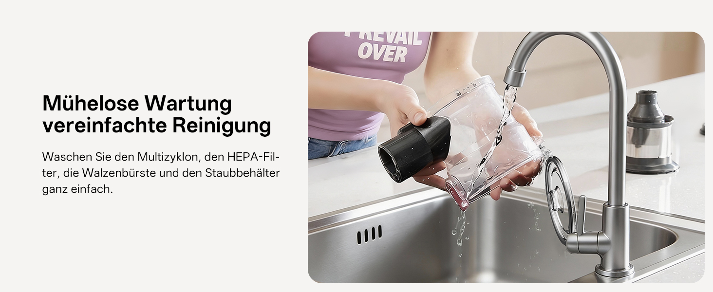 Бездротовий акумуляторний пилосос Vexilar V10PRO 6-в-1 з LED, потужність 450W, час роботи 45 хв, сила всмоктування 45000Pa. Підходить для твердих поверхонь, килимів та видалення шерсті тварин. Компактний, легкий, з телескопічною трубою. Колір: Рожевий.