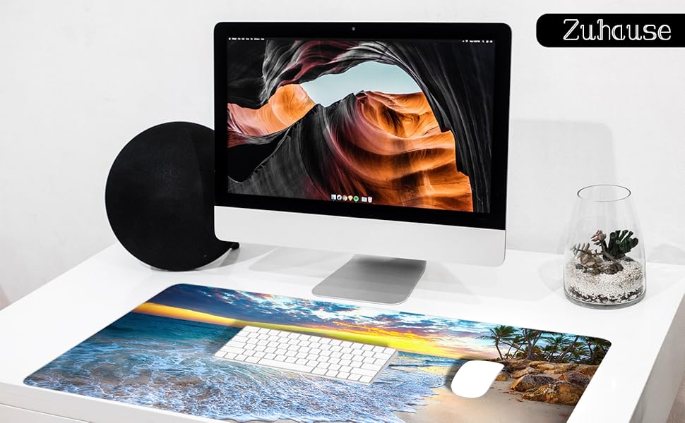 Килимок для миші Octopus, фіолетовий, 80x30 см, XL, великий, для геймінгу, під клавіатуру, Desk Pad & Desk Mat