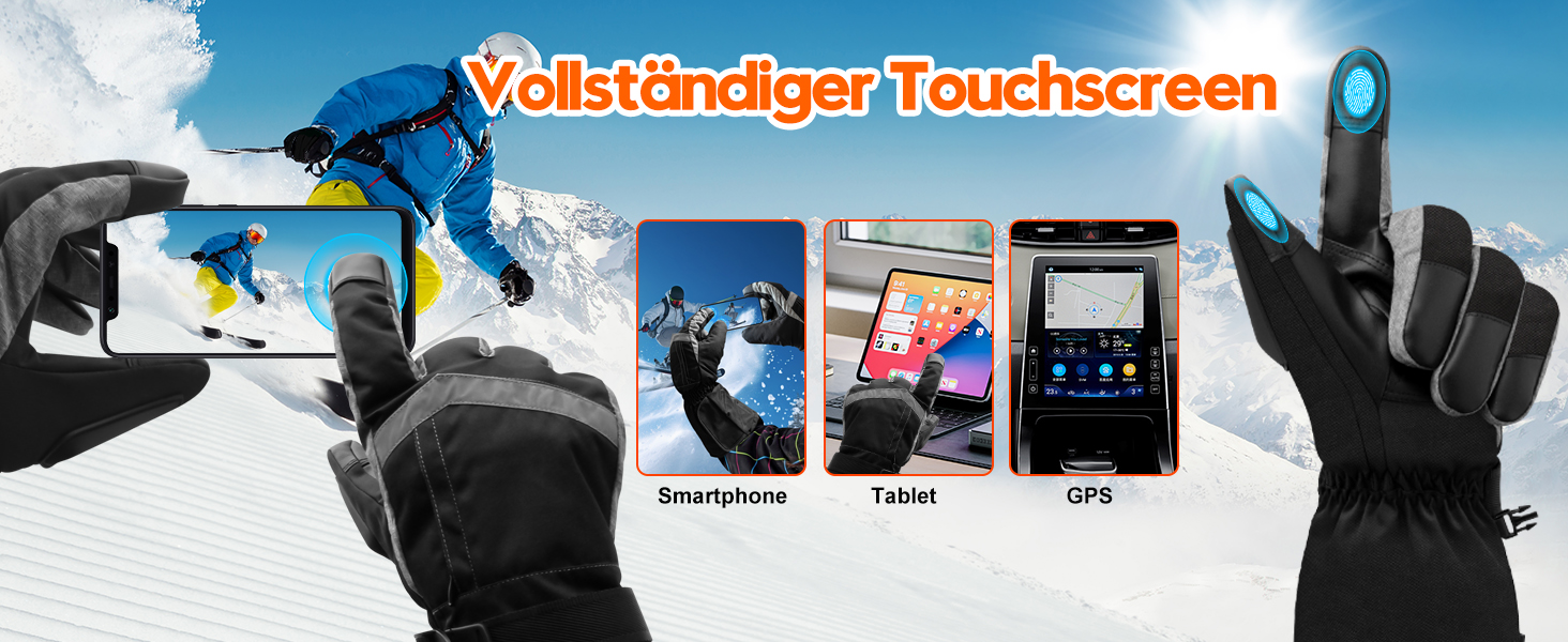 Обогревні рукавички SVPRO 5V 6000mAh - водонепроникні та вітронепроникні рукавички для катання на лижах, полювання, мотоциклів та піших прогулянок