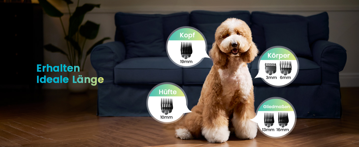 Професійна тиха машинка для стрижки собак Oneisall з довгим хутром та густою шерстю, знімні леза з нержавільної сталі, для собак, котів, коней, час роботи 4 години