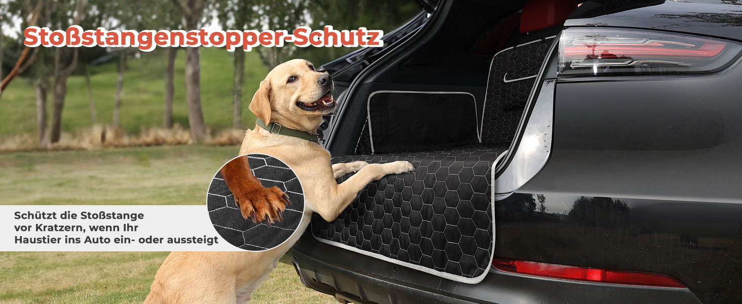 Захист для багажника автомобіля Oasser для собак з боковими та захистом краю вантажного отвору, універсальний, водонепроникний, стійкий до подряпин, нековзний, килимок для багажника