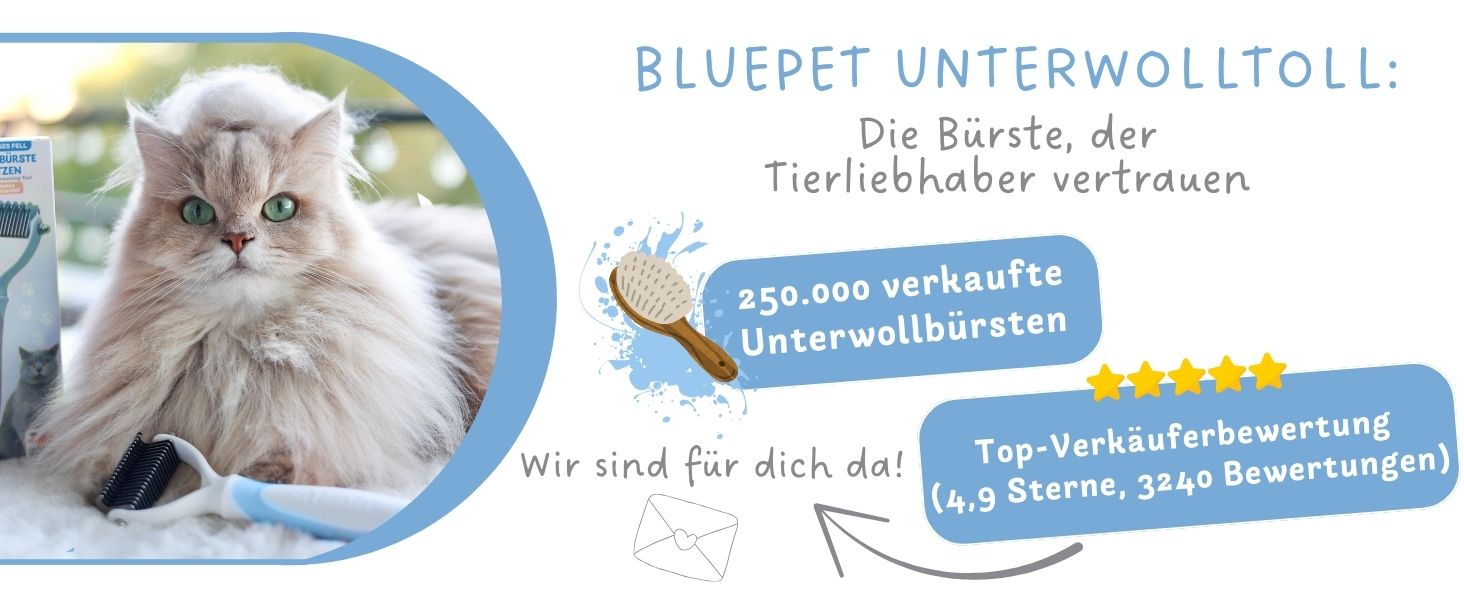 Щітка для собак та котів з довгим хутром BluePet, видаляє підшерстя та ковтуни, захист верхнього шару, рожева