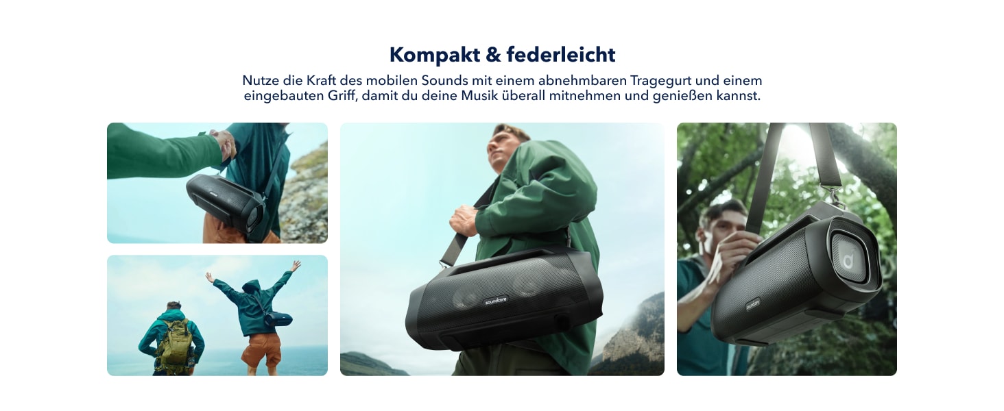 Anker Soundcore Motion Boom Plus: Портативна Bluetooth колонка 80 Вт, IP67, 20 годин, з налаштуваннями еквалайзера (Відновлено)