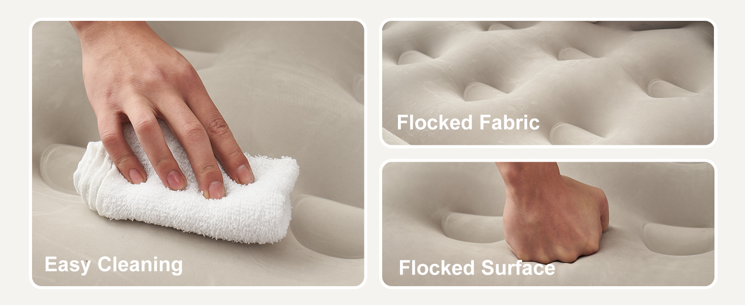 Надувний матрац RAPTAVIS Kingsize з підголівком та подушкою - ліжко для гостей, пляжу, кемпінгу