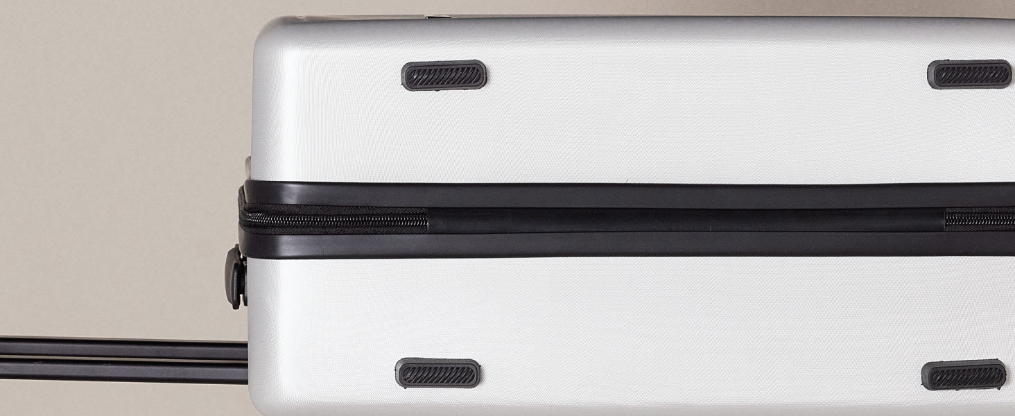 Чемодан ручної поклажі NUMADA PackPro T20 (56x37x22cm) з TSA-замком та 4 колесами. Жорсткий корпус, внутрішні відділення, світло, міцний (Сірий)