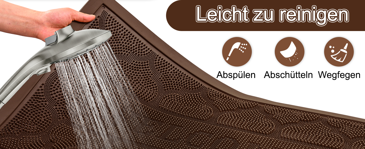 Килимок Alishomtll для дому та вулиці: вологостійкий, неслизький, 43x75 см