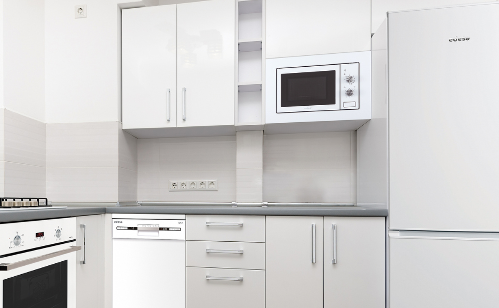 Вбудована мікрохвильова піч CATA MMA 20 WH 20L з грилем, таймером та нержавіючою сталею, 9 функцій, Ø24,5 см, білий колір