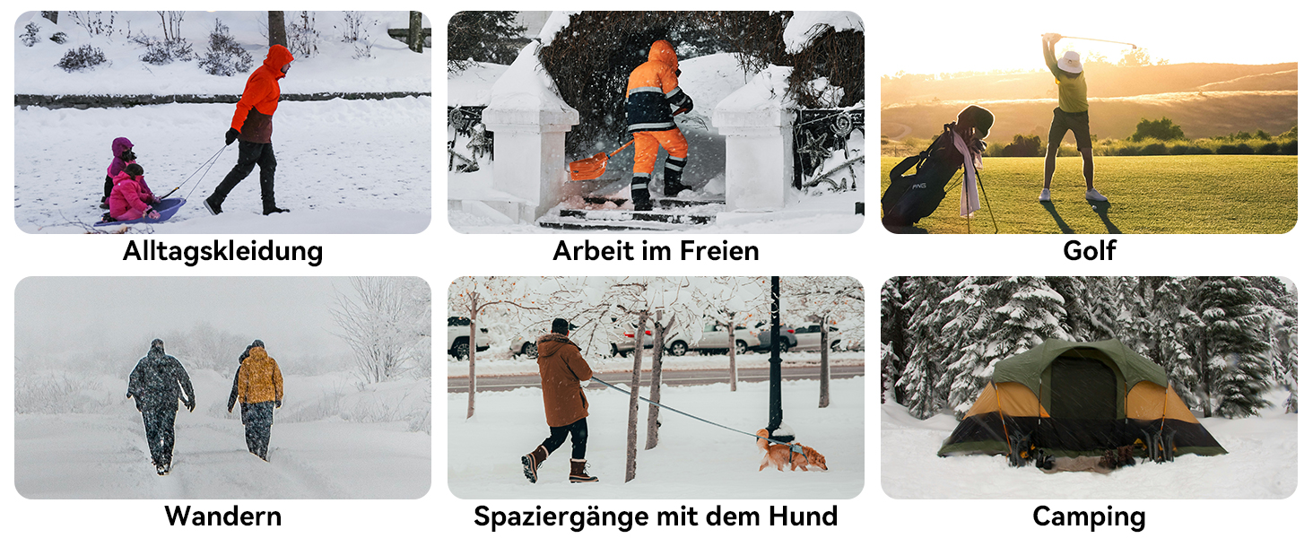 Обогрівальний жилет для чоловіків та жінок - USB жилет з 9 зонами нагріву та 3 рівнями температури, ідеальний для кемпінгу та піших прогулянок (Powerbank не входить до комплекту), чорний, 3XL