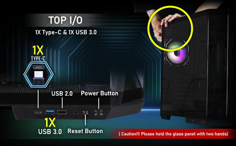 Корпус ПК BitFenix CETO Premium Edition Mid Tower (T10 Black)