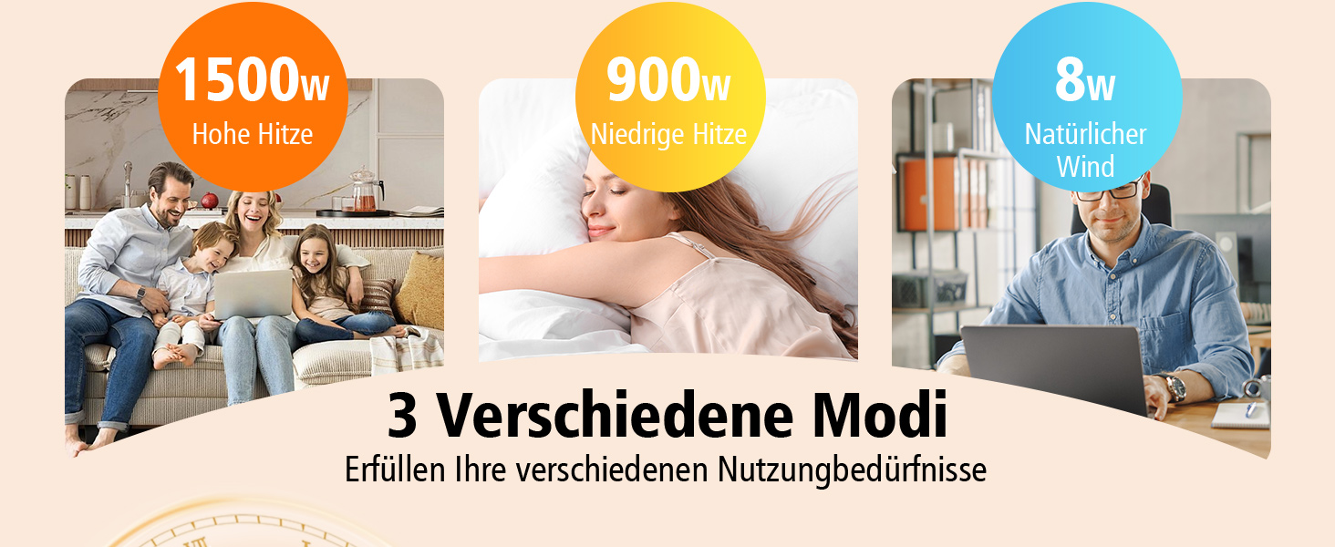 Електричний обігрівач з керамічним нагрівачем PTC, 2200W, з пультом дистанційного керування, 4 режими, 12H таймер, термостат, ECO-режим, осциляція 70°, захист від перегріву та перекидання, для дому та офісу (чорний, 33 см)