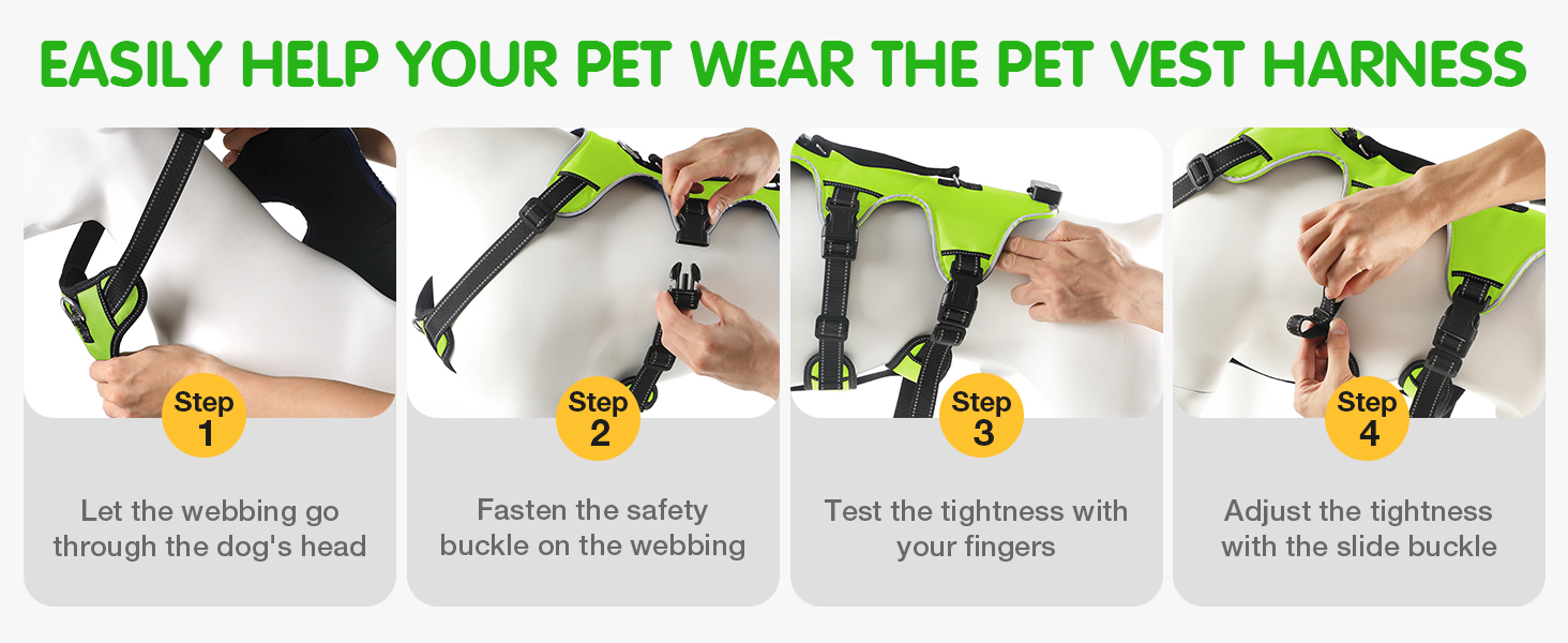 Світловідбиваючий нашийник для собак Jewyow з LED, перезаряджуваний, водонепроникний, 3 режими, зелений, розмір M