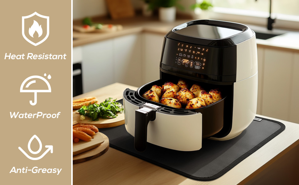 Термостійкі підкладки під фритюрницю та кавомашину 38x46 см (2 шт.)