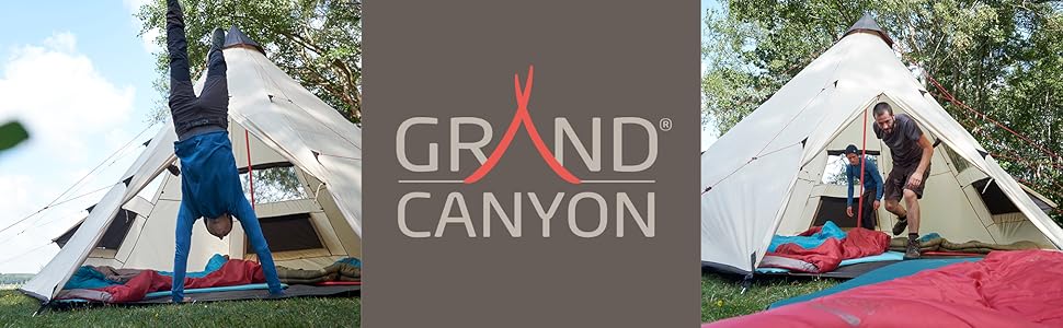 Намет Grand Canyon Robson тунельний, просторий, 2 входи, великий тамбур для кемпінгу, туризму, легко збирається