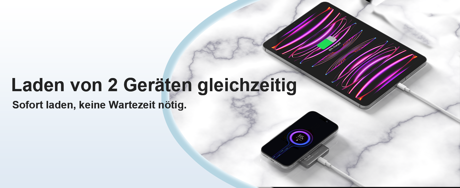 Power Bank MagSafe для iPhone 6000mAh: ультратонкий магнітний акумулятор 20W USB-C сірий