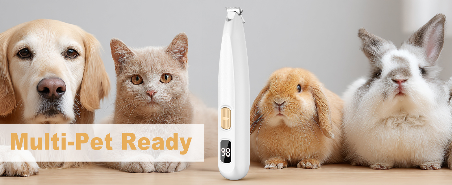 Триммер для лап собак Leise: професійна машинка для стрижки з LED-підсвічуванням, водонепроникний, USB-зарядка, для собак та котів