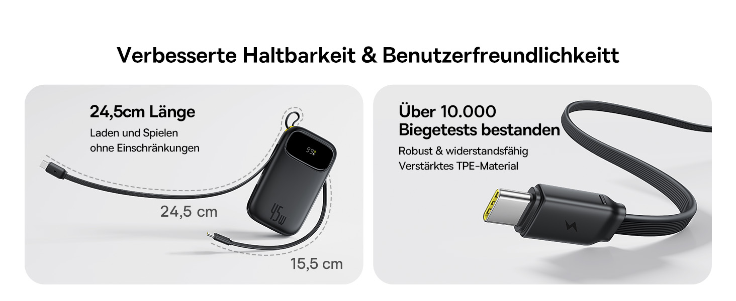 Power Bank Baseus QPow3 20000mAh 45W з 3 USB-C та 1 USB-A, LED дисплеєм, PD3.0/QC4.0, чорний