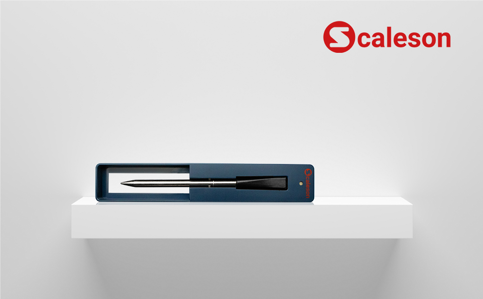 Термометр для гриля та м'яса SCALESON S410 бездротовий з підключенням до застосунку, радіус дії 10 метрів, швидка зарядка за 5 хвилин