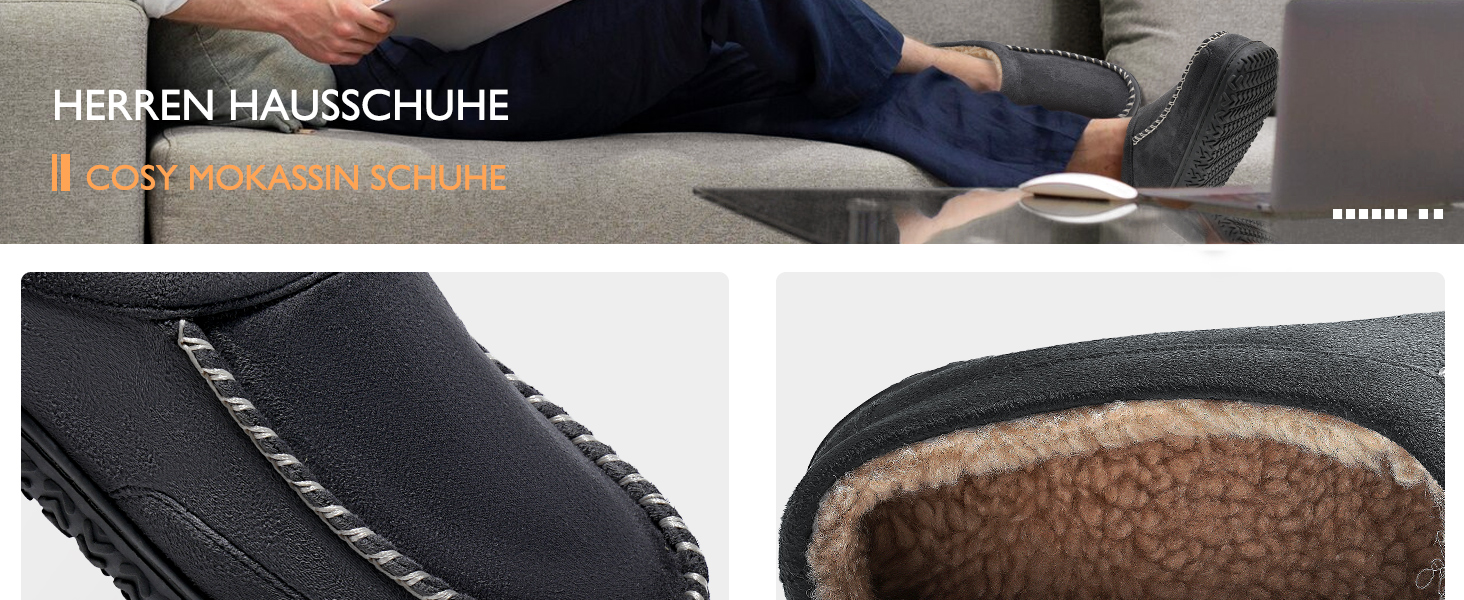 Чоловічі тапочки Hausschuhe з піною Memory Foam, зимові мокасини, теплі сліпони, розмір 40-47, 42/43 EU, блакитні