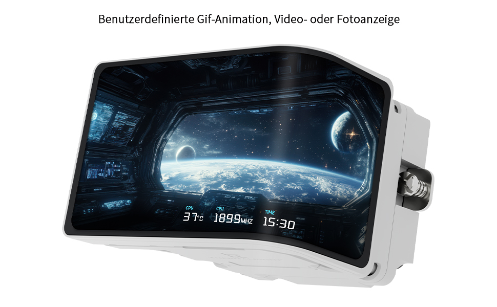 Система рідинного охолодження процесора Thermalright Wonder Vision 360 UB ARGB White, LCD-дисплей 6.67