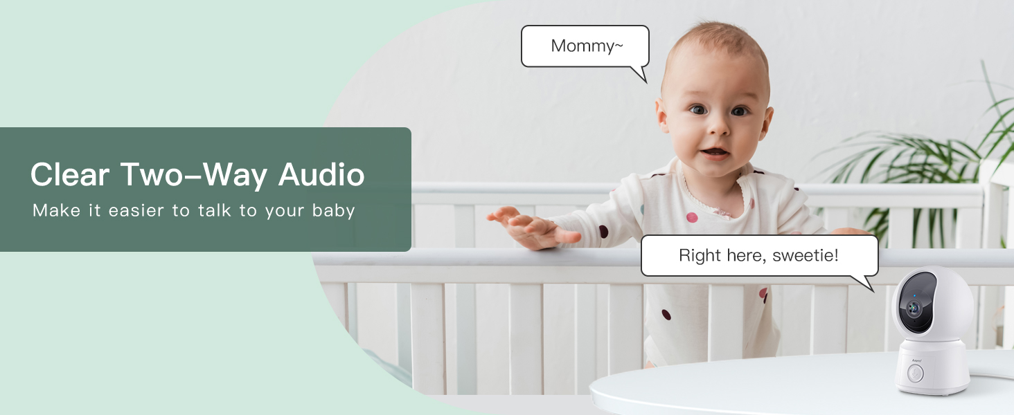 Дитячий відеомонітор Arenti з камерою та додатком, 5' дисплей, 1080P, PTZ, датчик температури, колискові, нічне бачення, 2-сторонній аудіо, VoX, автоматичне відстеження B2