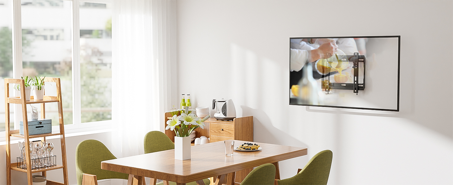 Кріплення для телевізора BONTEC для LED, LCD, OLED, Plasma телевізорів (17-45 дюймів), настінне кріплення, нахил, до 30 кг, VESA 200x200 мм, комплектація: повітряні подушки, кабельні стяжки