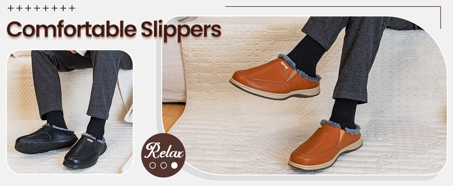 Чоловічі халапи шкіряні зимові теплі з плюшевою підкладкою, чорні, 40 EU