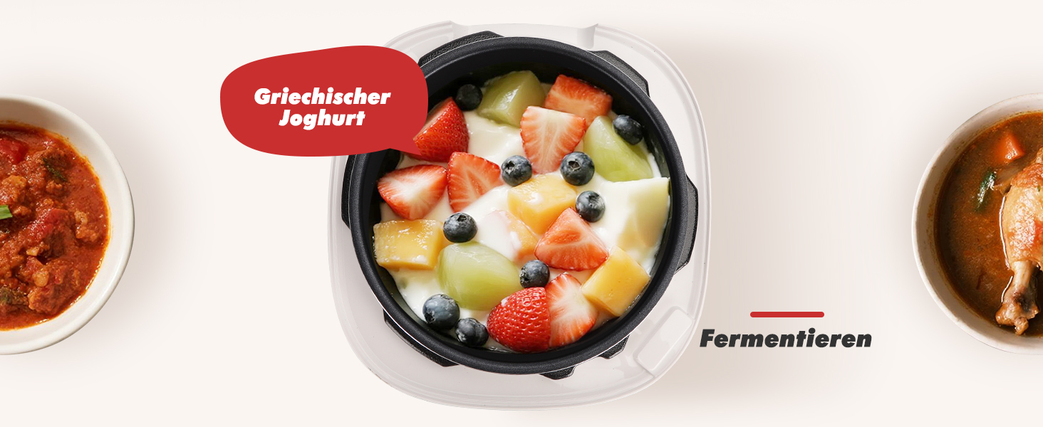 Мультиварка Aigostar Panda 5.5л, 7-в-1, 14 програм, LED-дисплей, 1000W, антипригарне покриття