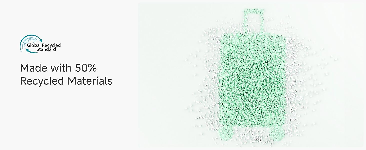 Чемодан-валіза LUGGEX на ручках, ручна поклажа з відділенням для ноутбука – Розширюваний жорсткий кейс з полікарбонату з TSA-замком (56×38×24 см) (Червоний)
