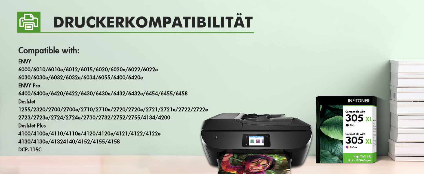 Картриджі для принтера HP 305XL (чорний/кольоровий) для моделей HP DeskJet 2820e, 4220e, 6020e, 6000 — подовжений ресурс