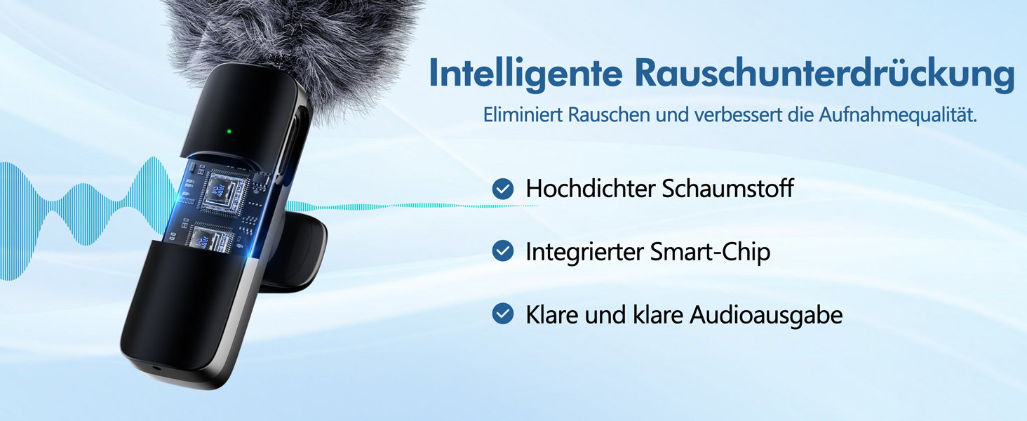 Мікрофон Lavalier Mini Mic Pro (2 шт.) з USB-C для iPhone, iPad, Android - для відео, інтерв'ю, подкастів, Vlog, TikTok, YouTube (сірий)