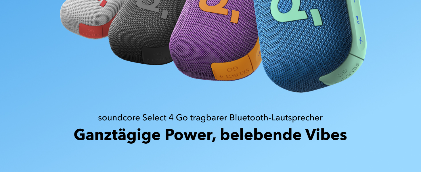 Soundcore Anker Select 4 Go: Портативна Bluetooth колонка, IP69, 20 годин роботи, водонепроникна, плаваюча, чорна