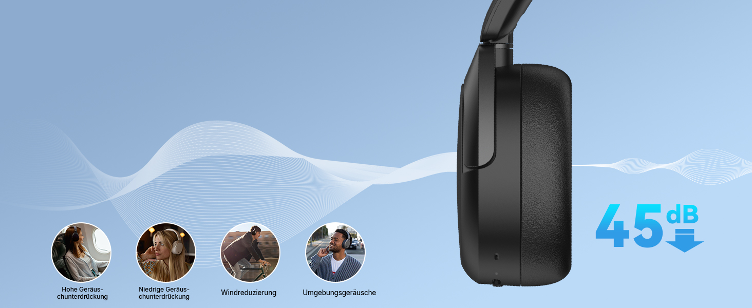 Edifier W830NB Бездротові навушники Over-Ear з ANC -45dB, 94год. акумулятор, LDAC Hi-Res звук, Spatial Audio, швидка зарядка, Bluetooth V5.4 (Слонова кістка)