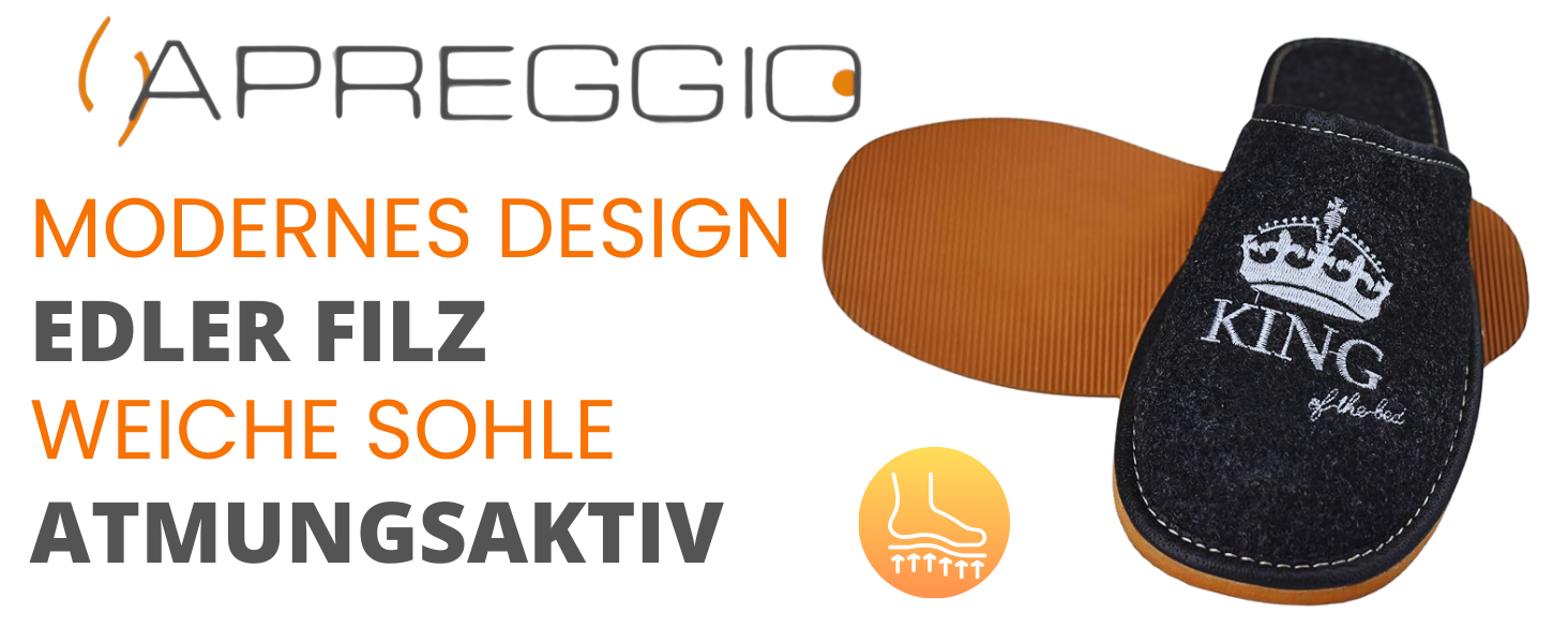 Чоловічі фетрові тапочки Apregggio ручної роботи - зручні, неслизькі, з натурального фетру, з вишивкою, розміри 40-46 EU, колір чорний