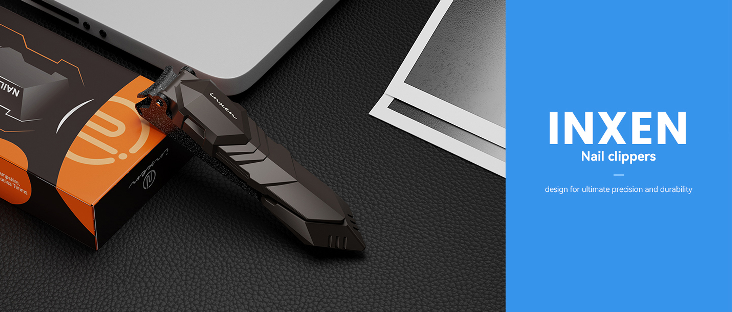 Професійний кусачок для нігтів з контейнером для збору, кусачки для нігтів рук та ніг, гострі кусачки з нержавіючої сталі, великі кусачки для нігтів, кусачки 2 в 1, кусачки для нігтів для чоловіків та жінок (великі, чорні, 8,9x2 см)