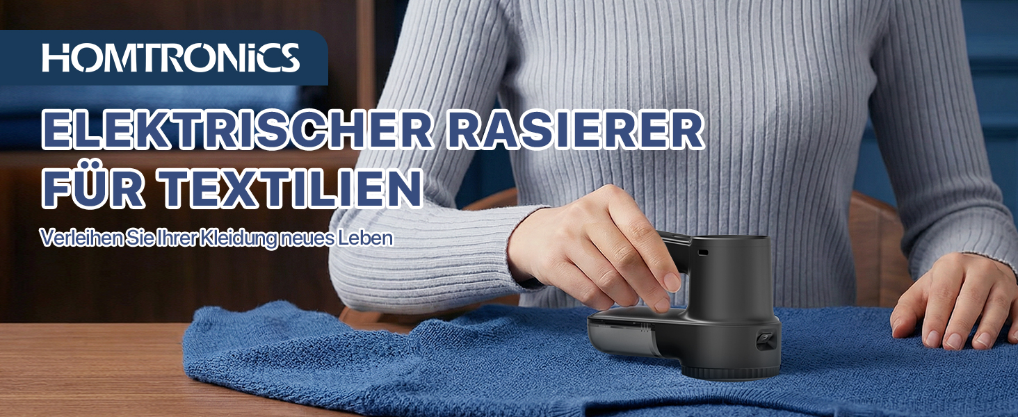 Електричний видалення ворсу Fusselrasierer: USB зарядка 2000mAh, LED-дисплей, 3 режими, 3 змінні насадки для одягу та ковдр (чорний)