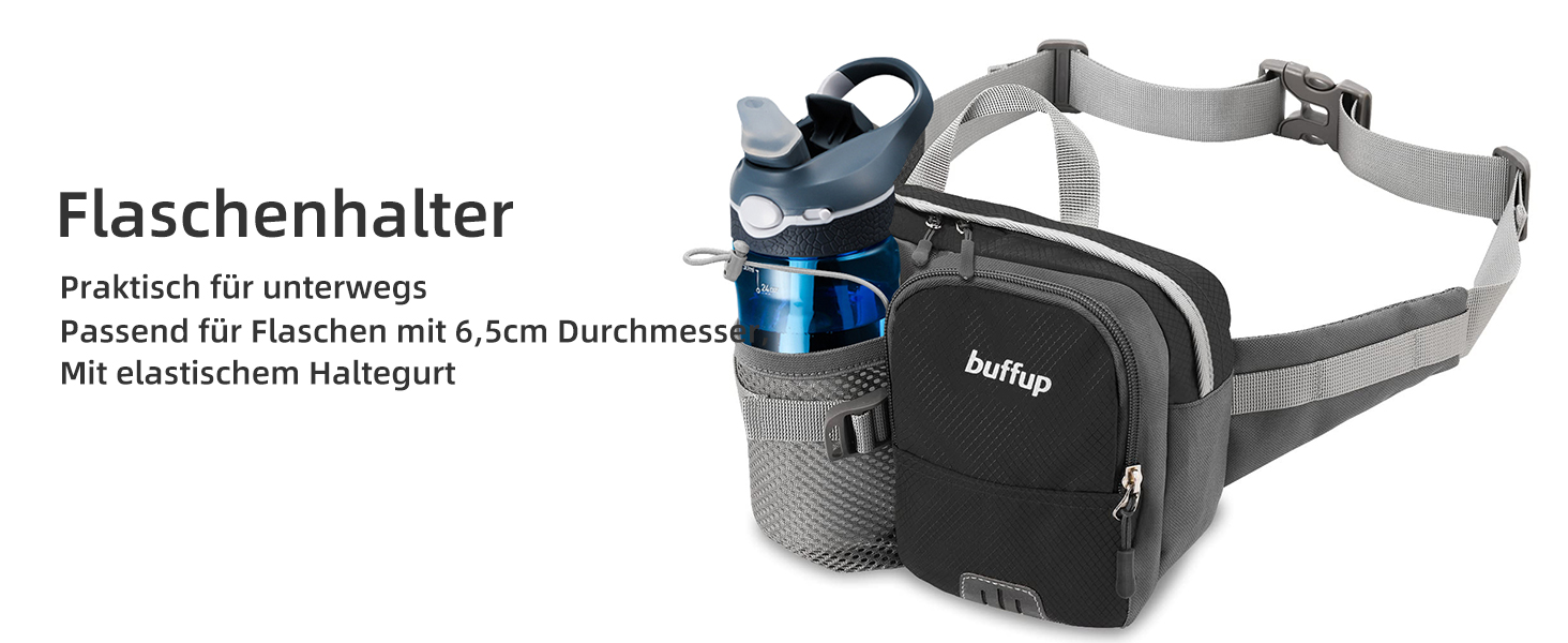 Спортивна поясна сумка-бананка з тримачем для пляшки, для собак, велоспорт, піші прогулянки, біг, поясна сумка для чоловіків та жінок, велика, блакитна