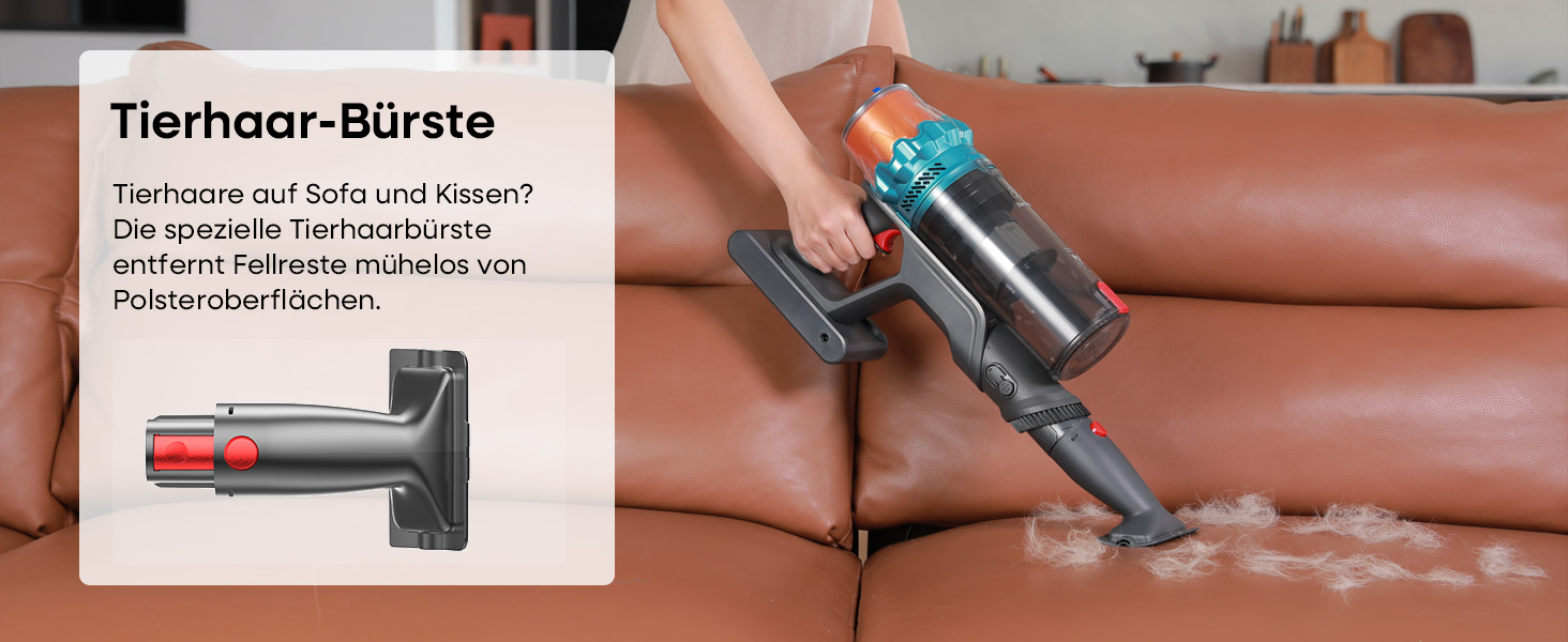 Акумуляторний пилосос ElecKeys K10: 50000Pa, 600W, 70хв, LED дисплей, 1.8L, антинамотування, для тварин, килимів, твердих поверхонь, авто, блакитний