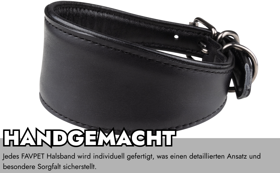 Стильне шкіряне нашийник для породистих собак (Вінтерхаунд, Віпет, Салукі) з QR-кодом, розмір M