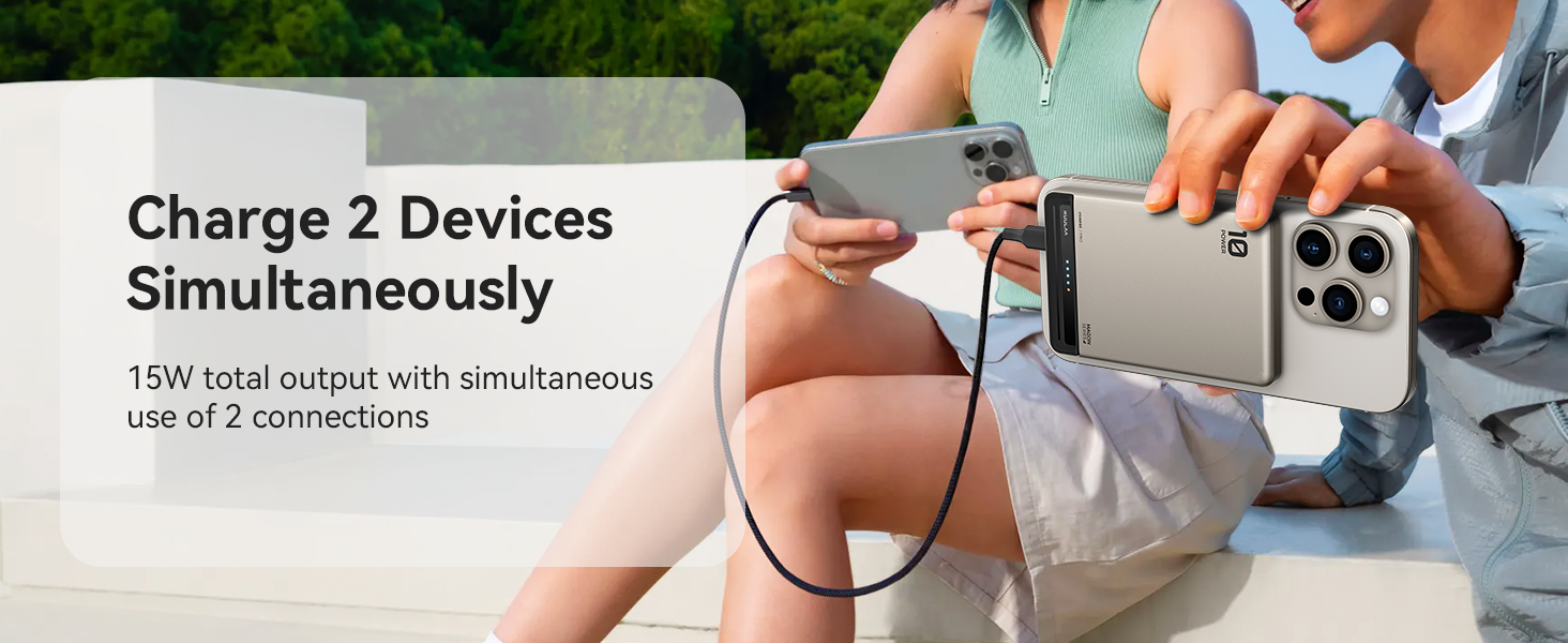 Power Bank Kuulaa Ultra Slim Magsafe 10000mAh 20W: Швидка зарядка, бездротовий акумулятор для iPhone