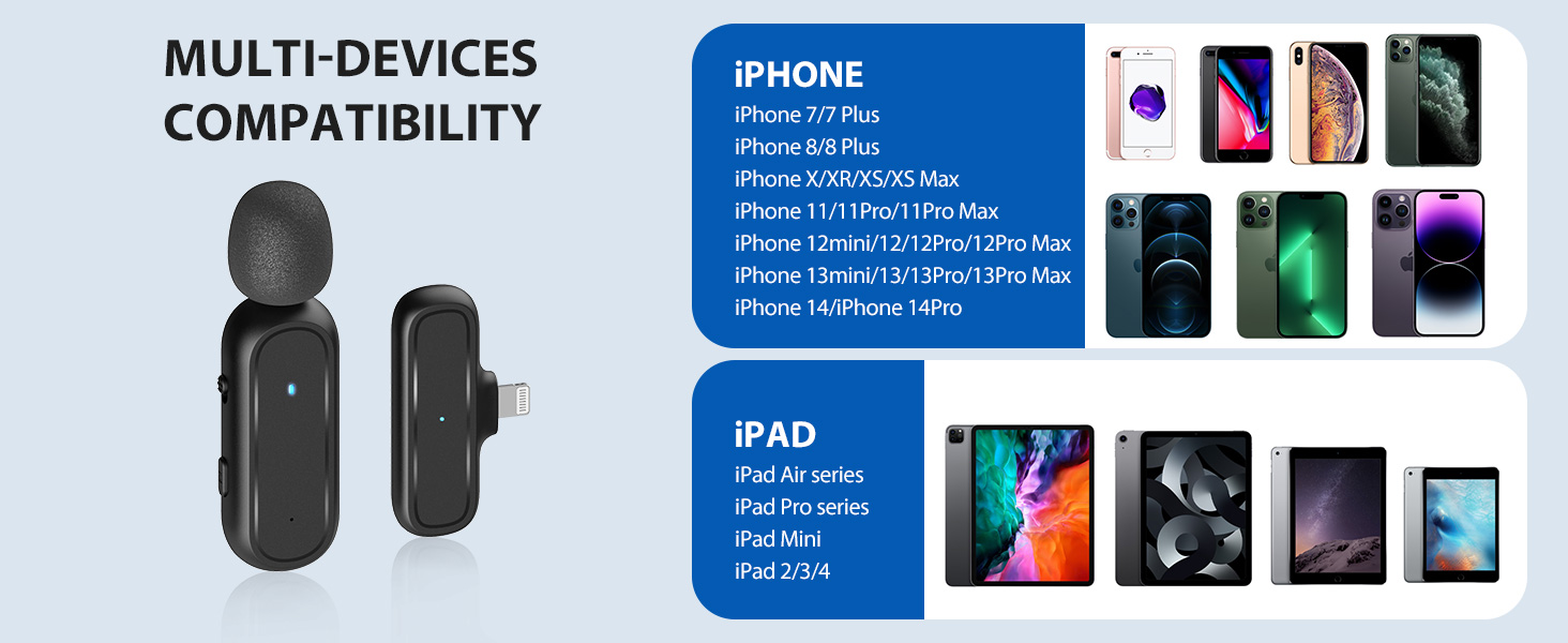 Мікрофон Lavalier Moman Handy Mini: бездротовий мікрофон для iPhone, YouTube, TikTok (колір: коричневий)